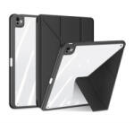 Dux Ducis MAGI ORIGAMI tok álló, bőr hatású (aktív FLIP, oldalra nyíló, TRIFOLD, asztali tartó, ceruza tartó) FEKETE Apple IPAD Pro 13 (GP-159253) - aqua