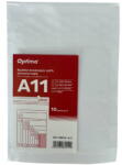 Optima Plicuri Optima Plic antisoc A11, 120x175mm - ext. , 100x165mm - int. , lipire siliconica, 10 buc/set, Optima - alb (OP-5800-A11)