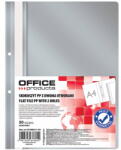 Office Products Dosar plastic PP cu sina, cu gauri, grosime 100/170microni, 50 buc/set, Office Products - gri (OF-21104211-10)