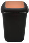 Plafor Cos plastic reciclare selectiva, capacitate 90l, PLAFOR Quatro - negru cu capac maro - bio (PL-707-05)