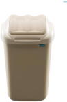 Plafor Cos plastic cu capac batant, pentru reciclare selectiva, capacitate 15l, PLAFOR Fala - cappuccino (PL-605-06) Cos de gunoi