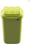 Plafor Cos plastic cu capac batant, pentru reciclare selectiva, capacitate 30l, PLAFOR Fala - verde (PL-608-02) - forit Cos de gunoi