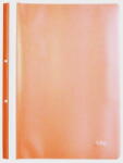 Optima Dosar plastic PP cu sina, cu gauri, grosime 120/180 microni, 10 buc/set, Optima - orange (OP-1043-040)