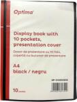 Optima - prod din plastic Dosar de prezentare personalizabil, A4, cu 10 folii, coperta rigida - 500 microni, Optima - negru (OP-515001005)