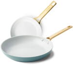 GreenPan Set 2 tigai ceramice Padova Skyblue, GreenPan, Ceramica, Ø 20/28 cm, Alb (CC002296-001)
