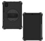 Gigapack Defender szilikon telefonvédő (ütésállóság, 360°-os kitámasztó, méhsejt + kézpánt) FEKETE SamsungGalaxy Tab S6 Lite 10.4 LTE (SM-P625) (GP-101529)