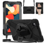 Gigapack Defender műanyag telefonvédő (ütésállóság, kitámasztó, 360° + kézpánt, vállpánt) FEKETE Lenovo Tab One (TB-305FU) 'Gigapack (GP-172691)