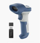 Inateck Scanner cod de bare inateck Wireless 1D 2D, Bluetooth 5.0, de 2, 4 Ghz, scaner de coduri QR (BCST-73_WHITE BLUE)