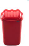 Plafor Cos plastic cu capac batant, pentru reciclare selectiva, capacitate 15l, PLAFOR Fala - rosu (PL-605-04) Cos de gunoi