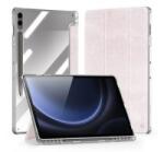 Dux Ducis UNID tok álló, textil hatású (aktív FLIP, oldalra nyíló, TRIFOLD, asztali tartó, ceruza tartó) RÓZSASZÍN Samsung Galaxy Tab S9 (GP-162947) - aqua