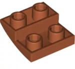LEGO® 32803c68 - LEGO sötét narancssárga lejtő 2 x 2 méretű, íves, inverz (32803c68)