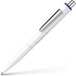 Schneider Pix SCHNEIDER K3 Biosafe, clema metalica, corp alb, amprenta neutra CO2 - scriere albastra (S-3273)