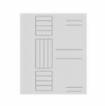 Dosare din carton alb Dosar carton alb, simplu, 230g/mp (BP-SIMPLU) - forit