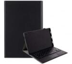  Tok álló, bőr hatású (FLIP, bluetooth billentyűzet, asztali tartó, QWERTY, angol nyelvű) FEKETE [Lenovo Tab P11 Plus (TB-J616F)] (GP-104616)