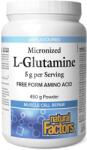 Natural Factors Micronized L-Glutamine, 5 g, 450 g, Natural Factors