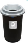 Plafor Cos plastic reciclare selectiva, capacitate 50l, PLAFOR Eco - negru cu capac argintiu - altele (PL-650-05) Cos de gunoi
