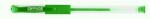 Office Products Pix transparent cu gel, cu rubber grip, varf 0.5mm, Office Products - verde (OF-17025811-02)