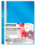 Office Products Dosar plastic PP cu sina, cu gauri, grosime 100/170microni, 50 buc/set, Office Products - albastru (OF-21104211-01)