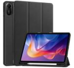 Gigapack Tok álló, bőr hatású (aktív FLIP, oldalra nyíló, TRIFOLD, asztali tartó, ceruza tartó) FEKETE Xiaomi Redmi Pad 2 'Gigapack csomagolás (GP-171811)