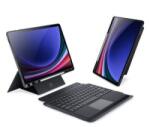 Dux Ducis DK Samsung Tab S9/S9FE/S10FE kihajtható tok vezeték nélküli billentyűzettel, fekete