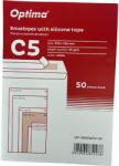 Plicuri Optima Plic C5 (229x162mm), lipire siliconica, 50 buc/set, Optima - alb (OP-5900WC5-50)