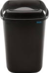 Plafor Cos plastic reciclare selectiva, capacitate 90l, PLAFOR Quatro - negru cu capac negru - altele (PL-707-06) Cos de gunoi