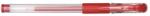 DONAU Pix transparent cu gel, rubber grip, 0.5 mm, cerneala rezistenta la apa, DONAU - rosu (DN-7342001PL-04) - forit