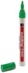 edding Marker permanent Edding 750, cu vopsea, corp metalic, varf rotund, 2-2-4 mm, verde (4-750004)