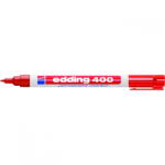 edding Marker permanent Edding 400, corp plastic, varf rotund, 1 mm, rosu (4-400002)