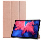 Gigapack Tok álló, bőr hatású (aktív FLIP, oldalra nyíló, TRIFOLD asztali tartó funkció) ROZÉARANY [Lenovo Tab P11 (TB-J606F)]