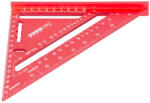 Strend Pro Premium Asztalos derékszög, Strend Pro Premium, piros, 18 cm, háromszög kivitel, alumínium, pontos szögjelöléshez, profi és barkács munkákhoz (TC2161360)
