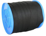 Strend Pro Hevederszalag, Strend Pro WR50, fekete, hosszúság: 70 m, szélesség: 2, 5 cm, polipropilén (PP), teherbírás: 190 kg, dobon (TC432179)