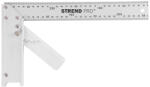 Strend Pro Asztalos derékszög, Strend Pro FSC-08, ezüst, 30 cm, alumínium, szögmérővel, pontos szögjelöléshez (TC2160450)