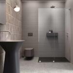  Cabina de dus Walk-in Radaway Furo SL, 110x200 cm, crom (10306588-01-01L,10110544-01-01)