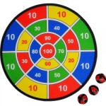 ENERO TOYS Darts szett öntapadós céltáblával, 37cm, 3 labda, többszínű (1061078)