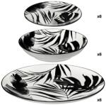 Secret de Gourmet PALME étkészlet, 18 db, fekete (154822a)