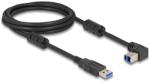 Delock USB 5 Gbps kábel A-típusú apa - B-típusú apa 90 felfelé néző csatlakozóapaval 2 m (81105) (81105) (81105)
