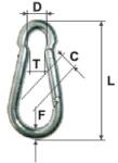 Romsurub Carabina Zincata Cu Clapeta 10mm / 13mm/12/15mmx100mm, Romsurub, Mk-kar10 (mk-kar10)