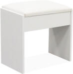 Aga Taburet pentru masa de toaletă MRDT14 Alb mat (MRDT14-stool)
