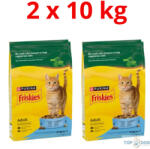 Friskies 2x10kg lazaccal és zöldségekkel száraz eledel felnőtt macskáknak