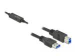Delock aktív USB (USB 3.2 Gen 1) A - USB (USB 3.2 Gen 1) B nyomtatókábel 5m (85379) (delock85379) (delock85379)