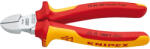 KNIPEX szigetelt oldalcsípő fogó, kétkomponensű nyél, 1000V (X15660)