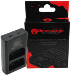 Berenstargh Dual LCD USB töltő Olympus BLX-1 OM-1-hez (PT-17136)