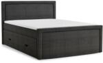 Maison de Reve Antracitszürke ágyneműtartós boxspring ágy 180x200 cm Fresco - Maison de Rêve