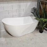 Aqualife Kád, Aquatrend Violet szabadonálló kád fehér lefolyóval 170x80 - zuhanykabin