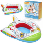 Bestway Gumimatrac, BESTWAY, fehér, űrhajó forma, 104 x 99 cm, beépített hangszóróval, javítótapasszal (34178)