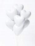  Fólia lufi szett szív fehér 8 db-os