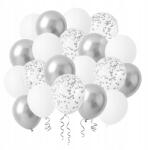  Luficsokor fehér-ezüst króm konf 30cm 50db