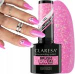 Claresa Brush Easy Gel Glitter Pink Rugalmas Gél Ecsettel Ellátott Flakonban (1232131231)