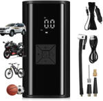  Elektromos pumpa vezeték nélküli kerékpár kompresszor autópumpa kerékpárokhoz és autókhoz 60W (Emulitivt01)